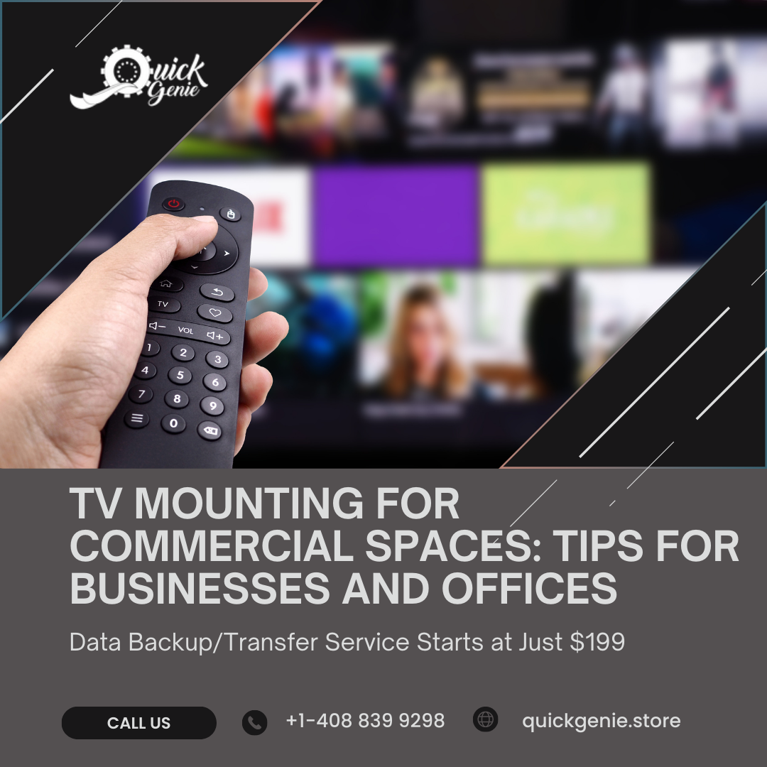 TV Mounting for Commercial Spaces: Tips for Businesses and Offices